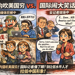 国内吹美国穷VS国际闹大笑话